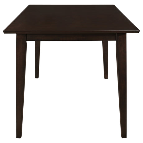 Gabriel 59" Rectangular Dining Table & Sets - Transitional Cappuccino with Lattice or Upholstered-Back Chairs – view 10