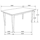 Gabriel 59" Rectangular Dining Table & Sets - Transitional Cappuccino with Lattice or Upholstered-Back Chairs – view 13