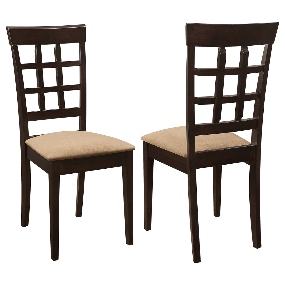 Gabriel 59" Rectangular Dining Table & Sets - Set of 2 Lattice-Back Side Chairs