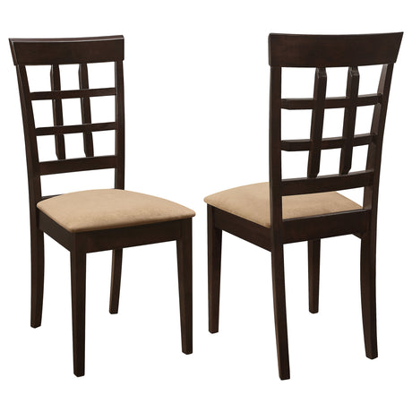 Gabriel 59" Rectangular Dining Table & Sets - Set of 2 Lattice-Back Side Chairs