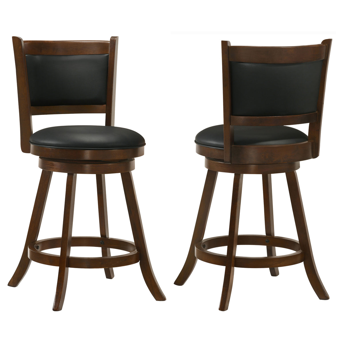 Broxton Swivel Counter or Bar Stools - Set of 2 Counter Height Stools
