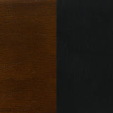 Broxton Swivel Counter or Bar Stools - Black Leatherette Seat & Curved Back on Chestnut Wood, Set of 2 – view 14