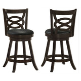 Calecita Open-Back Swivel Counter or Bar Stools, Set of 2 - Set of 2 Counter Height Stools
