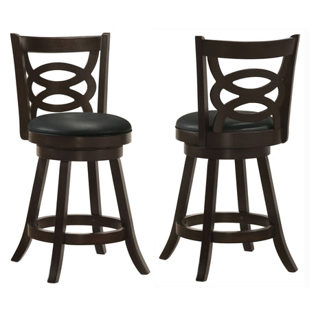 Calecita Open-Back Swivel Counter or Bar Stools, Set of 2 - Set of 2 Counter Height Stools