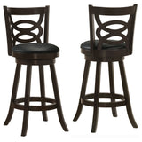 Calecita Open-Back Swivel Counter or Bar Stools, Set of 2 - Set of 2 Bar Height Stools