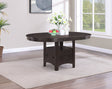 Lavon Oval Extension Dining Table & 5-Piece Set - Transitional Espresso with Storage Pedestal – view 1