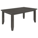 Dalila Plank-Top Dining Table & Sets - 66" Table, Ladder-Back Chairs & Tufted Bench in Dark Grey – view 17