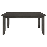 Dalila Plank-Top Dining Table & Sets - 66" Table, Ladder-Back Chairs & Tufted Bench in Dark Grey – view 18