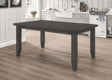 Dalila Plank-Top Dining Table & Sets - 66" Table, Ladder-Back Chairs & Tufted Bench in Dark Grey – view 1