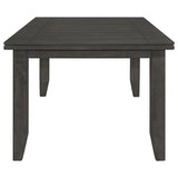 Dalila Plank-Top Dining Table & Sets - 66" Table, Ladder-Back Chairs & Tufted Bench in Dark Grey – view 10