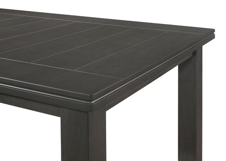 Dalila Plank-Top Dining Table & Sets - 66" Table, Ladder-Back Chairs & Tufted Bench in Dark Grey – view 12