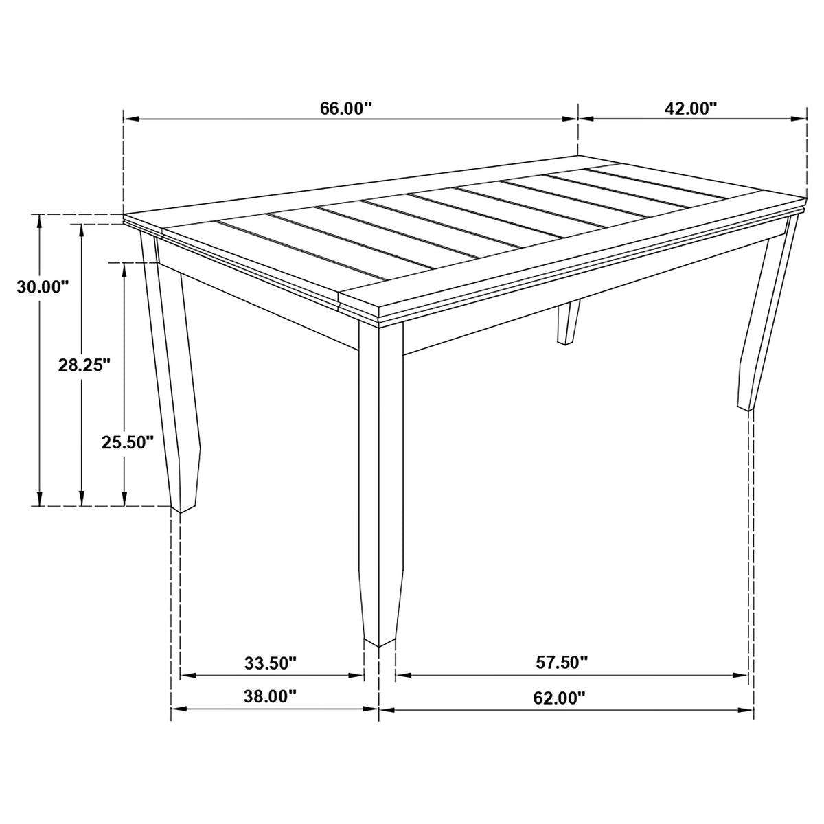 Dalila Plank-Top Dining Table & Sets - 66" Table, Ladder-Back Chairs & Tufted Bench in Dark Grey – view 14