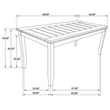 Dalila Plank-Top Dining Table & Sets - 66" Table, Ladder-Back Chairs & Tufted Bench in Dark Grey – view 14