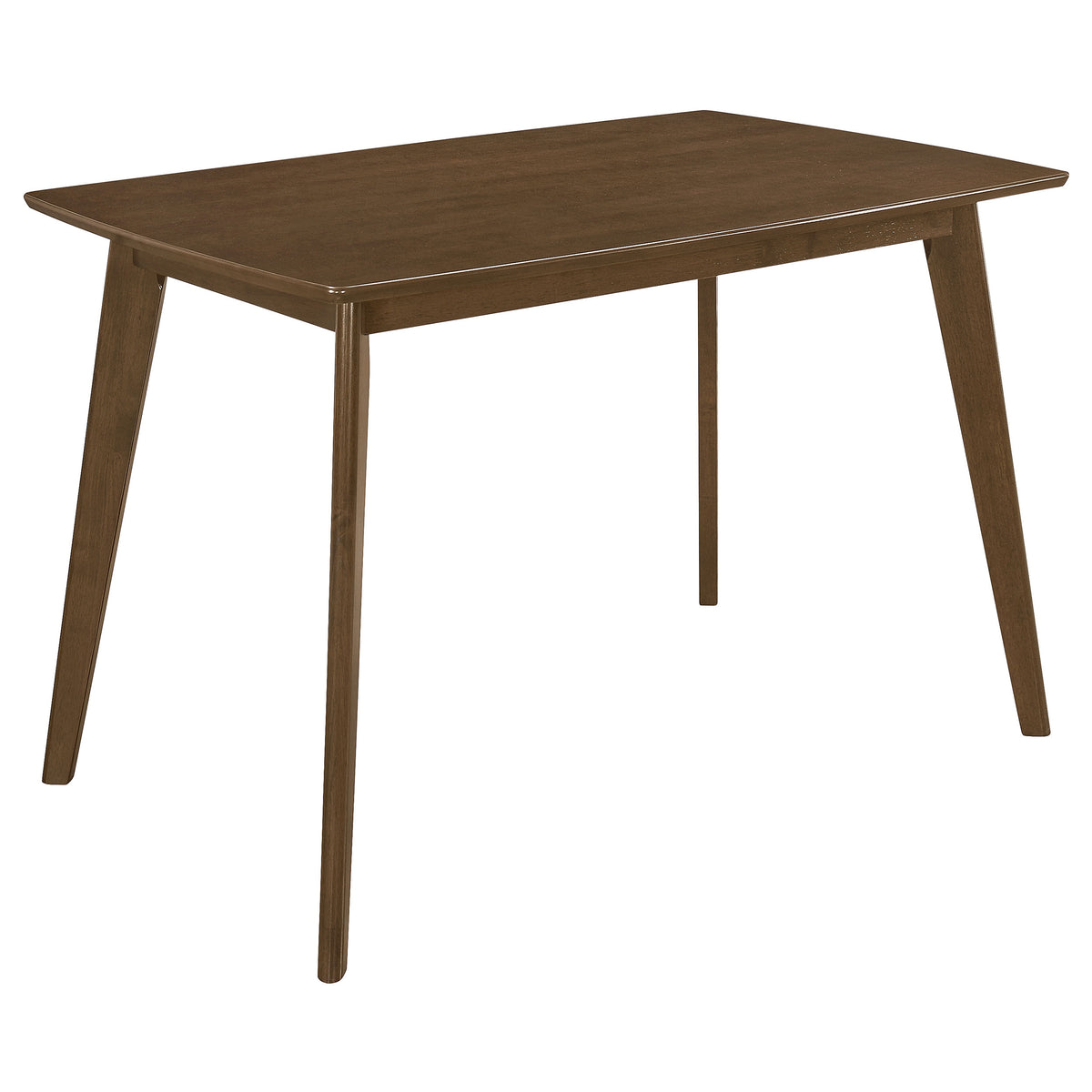 Kersey 47" Dining Table & 5-Piece Set - Mid-Century Chestnut with Tan Leatherette Side Chairs – view 13