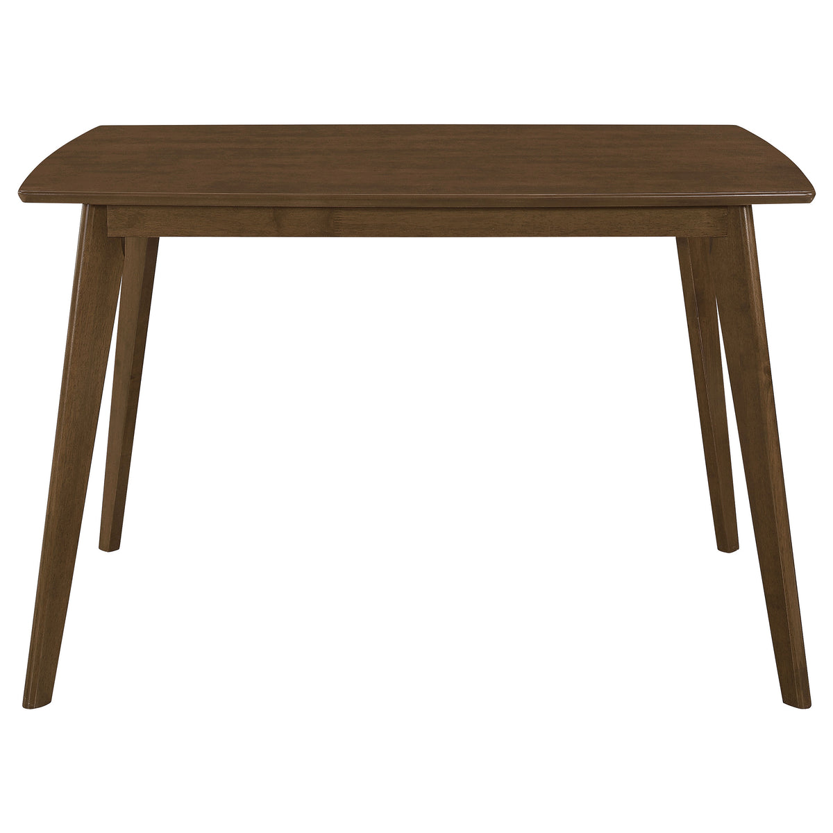 Kersey 47" Dining Table & 5-Piece Set - Mid-Century Chestnut with Tan Leatherette Side Chairs – view 14