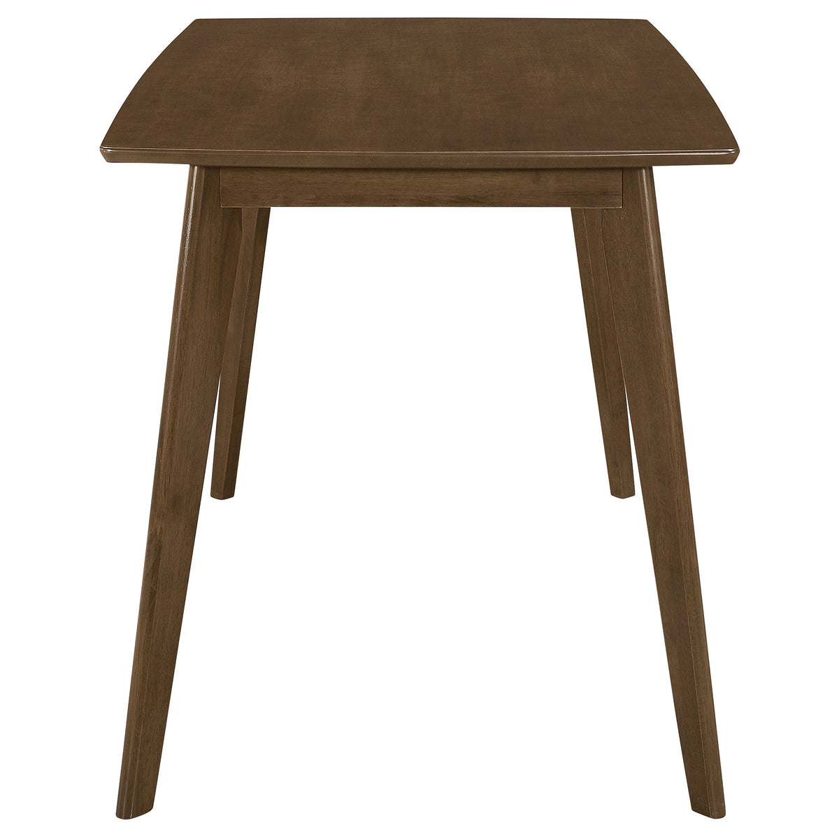 Kersey 47" Dining Table & 5-Piece Set - Mid-Century Chestnut with Tan Leatherette Side Chairs – view 6