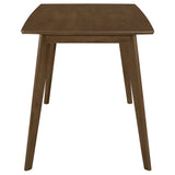 Kersey 47" Dining Table & 5-Piece Set - Mid-Century Chestnut with Tan Leatherette Side Chairs – view 6