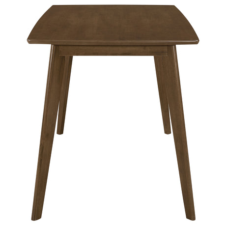 Kersey 47" Dining Table & 5-Piece Set - Mid-Century Chestnut with Tan Leatherette Side Chairs – view 6