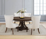 Baney Ridgewell Dining Collection - 5pcs- Round Table + 4 Side Chairs