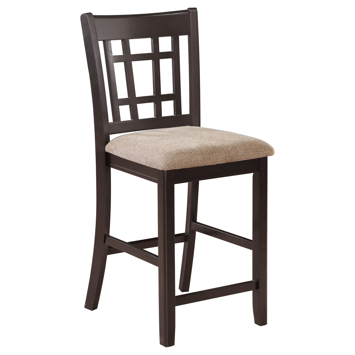 Lavon Counter Height Extension Dining Table & Set - Round-to-Oval Pedestal with Storage in Light Chestnut & Espresso – view 15