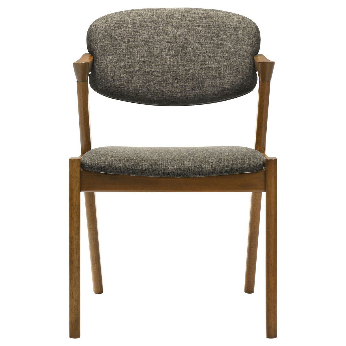 Malone 78" Dining Table & Sets - Mid-Century Modern Dark Walnut with Upholstered Z-Style Arm Chairs – view 18
