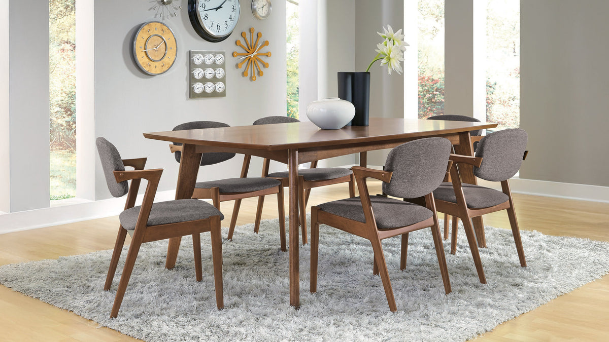 Malone 78" Dining Table & Sets - 7pcs- Table + 6 Arm Chairs