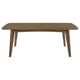 Malone 78" Dining Table & Sets - Mid-Century Modern Dark Walnut with Upholstered Z-Style Arm Chairs – view 7