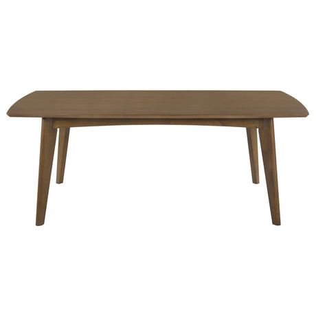 Malone 78" Dining Table & Sets - Mid-Century Modern Dark Walnut with Upholstered Z-Style Arm Chairs – view 7