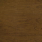 Jedda Oval Extension Dining Table & 5-Piece Set - Mid-Century Dark Walnut with Black Leatherette Chairs – view 9
