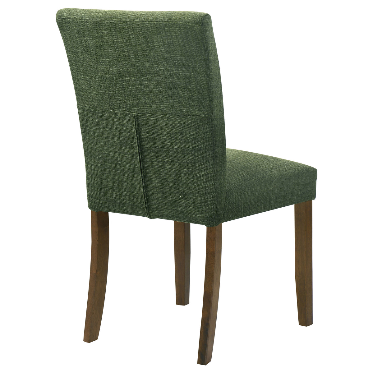 Paxton Upholstered Dining Side Chairs, Set of 2 - Green Fabric with Brown Wood Legs – view 8