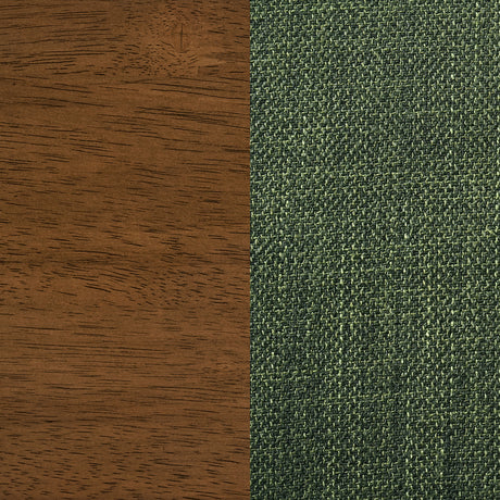 Paxton Upholstered Dining Side Chairs, Set of 2 - Green Fabric with Brown Wood Legs – view 12