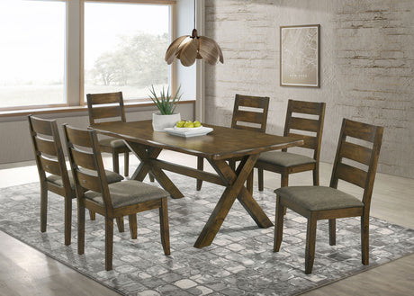 Alston Farmhouse Dining Table & Sets - 7pcs- Table + 6 Side Chairs