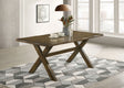 Alston Farmhouse Dining Table & Sets - 71" X-Trestle Table, Ladder-Back Chairs & Bench in Knotty Nutmeg – view 1