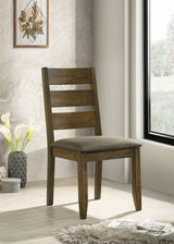 Alston Farmhouse Dining Table & Sets - 71" X-Trestle Table, Ladder-Back Chairs & Bench in Knotty Nutmeg - lifestyle