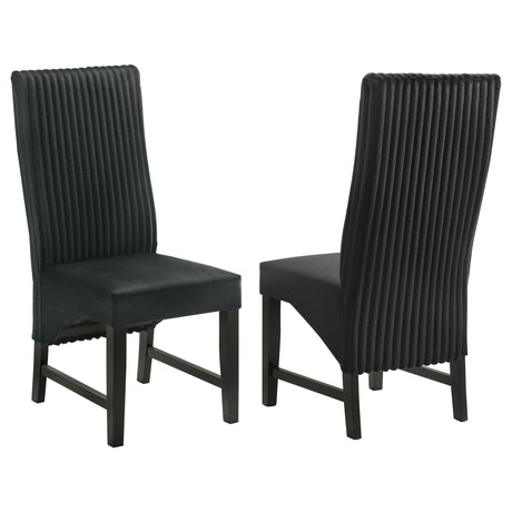 Barrand Channel Corduroy & Velvet Dining Side Chairs, Set of 2