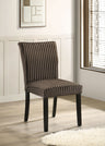 Dermott Upholstered Parson Dining Chairs, Set of 2 - Ribbed Corduroy in Cream, Chocolate or Black – view 2