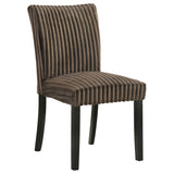 Dermott Upholstered Parson Dining Chairs, Set of 2 - Ribbed Corduroy in Cream, Chocolate or Black – view 16