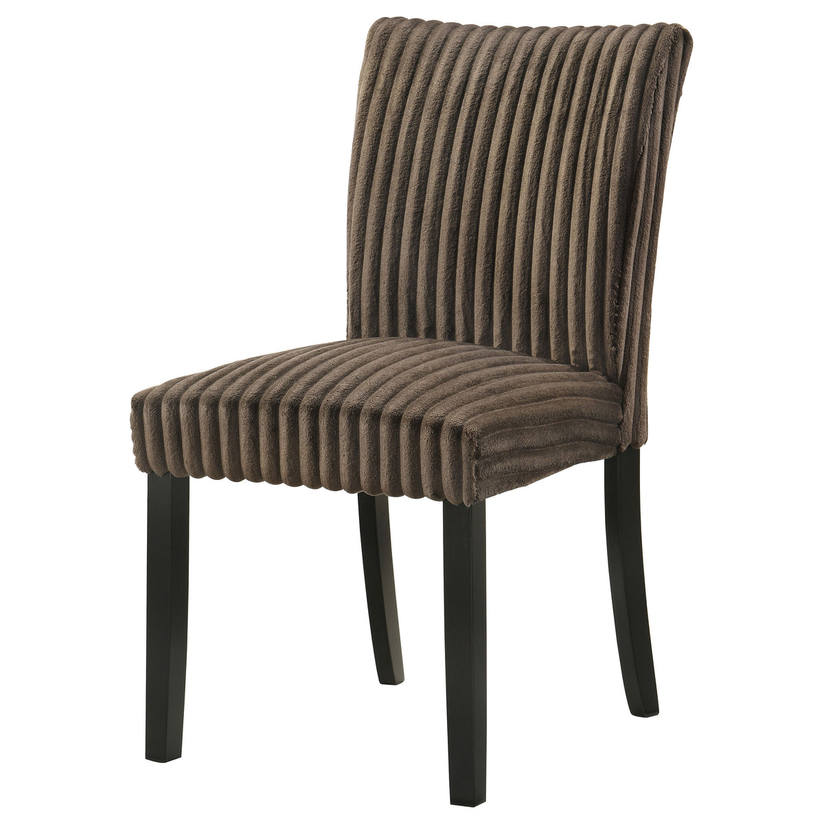 Dermott Upholstered Parson Dining Chairs, Set of 2 - Ribbed Corduroy in Cream, Chocolate or Black – view 18