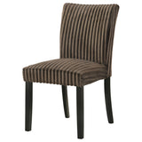 Dermott Upholstered Parson Dining Chairs, Set of 2 - Ribbed Corduroy in Cream, Chocolate or Black – view 18