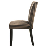 Dermott Upholstered Parson Dining Chairs, Set of 2 - Ribbed Corduroy in Cream, Chocolate or Black – view 19