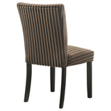 Dermott Upholstered Parson Dining Chairs, Set of 2 - Ribbed Corduroy in Cream, Chocolate or Black
