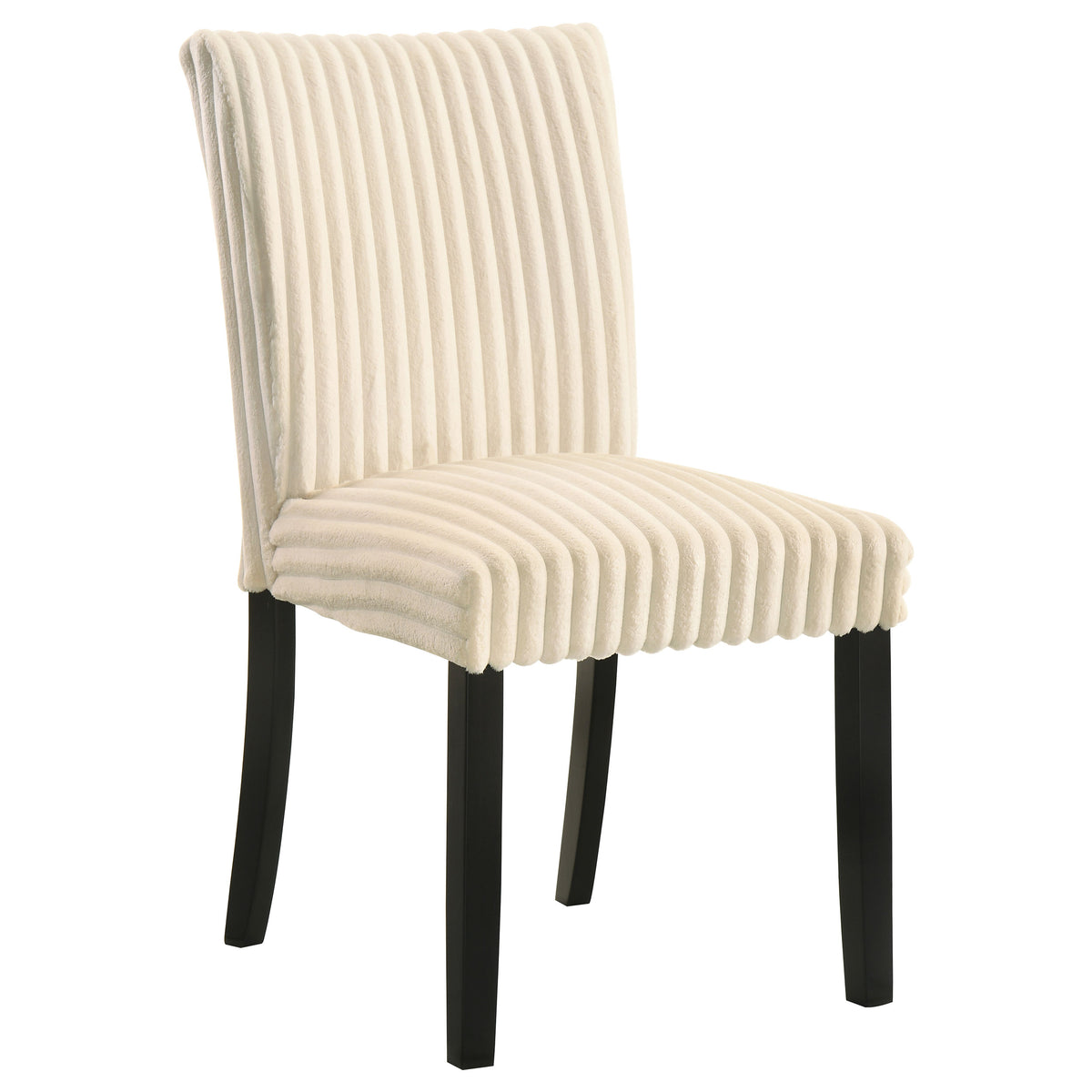 Dermott Upholstered Parson Dining Chairs, Set of 2 - Ribbed Corduroy in Cream, Chocolate or Black – view 7