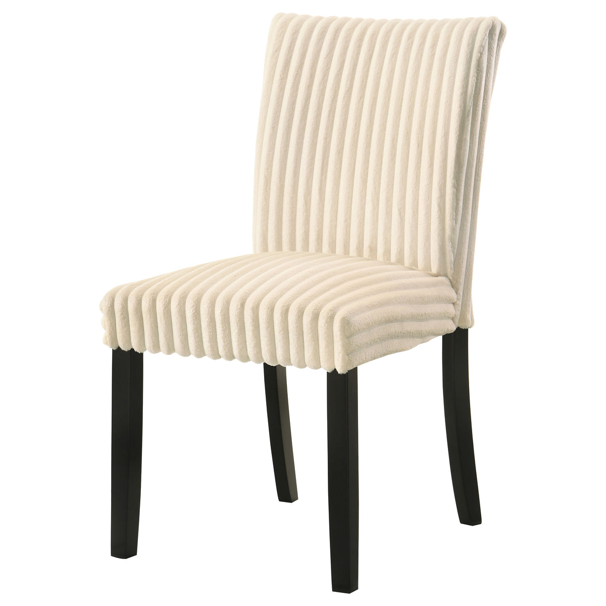 Dermott Upholstered Parson Dining Chairs, Set of 2 - Ribbed Corduroy in Cream, Chocolate or Black – view 9