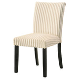 Dermott Upholstered Parson Dining Chairs, Set of 2 - Ribbed Corduroy in Cream, Chocolate or Black – view 9