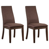 Spring Creek 77" Extension Dining Table & Sets - Set of 2 Side Chairs - Chocolate