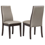 Spring Creek 77" Extension Dining Table & Sets - Set of 2 Side Chairs - Taupe