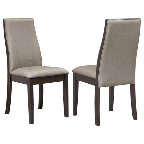 Spring Creek 77" Extension Dining Table & Sets - Set of 2 Side Chairs - Taupe