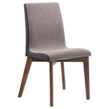 Redbridge Butterfly Leaf Dining Table & Sets - Mid-Century Walnut with Grey Fabric or Black Leatherette Chairs – view 19