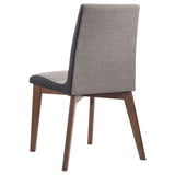 Redbridge Butterfly Leaf Dining Table & Sets - Mid-Century Walnut with Grey Fabric or Black Leatherette Chairs – view 20
