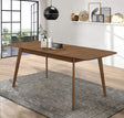 Redbridge Butterfly Leaf Dining Table & Sets - Mid-Century Walnut with Grey Fabric or Black Leatherette Chairs – view 1